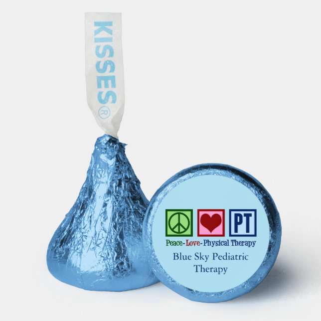 Peace Love Physical Therapy Custom PT Hershey®'s Kisses® (Front)