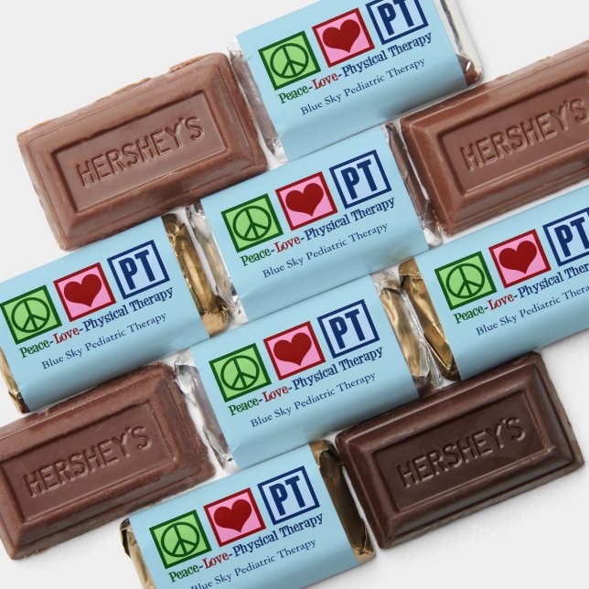 Peace Love Physical Therapy Custom PT Hershey's Miniatures (Assorted)