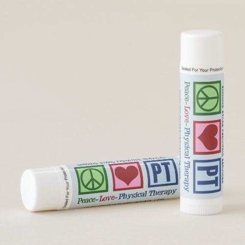 Peace Love Physical Therapy Custom PT Lip Balm