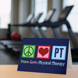 Peace Love Physical Therapy PT Card