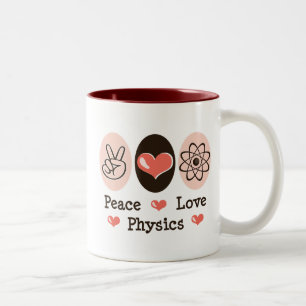 Peace Love Physics Mug