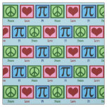 Peace Love Pi Fabric