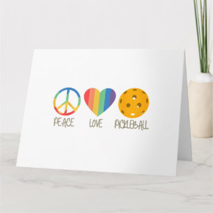 Peace Love Pickleball Card