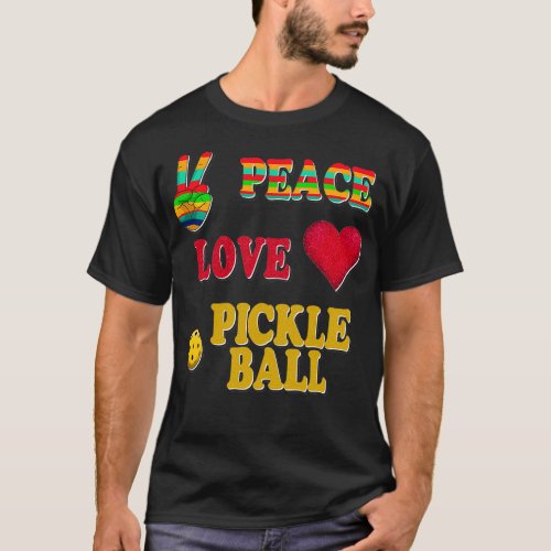 Peace Love Pickleball Pack T_Shirt