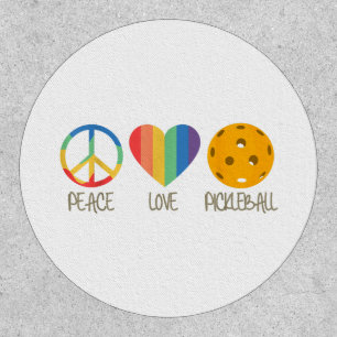 Peace Love Pickleball Patch