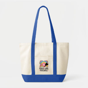 Peace Love Pickleball Tote Bag