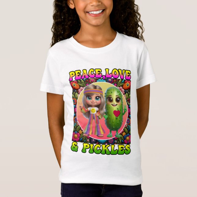 Peace Love & Pickles T-Shirt (Front)