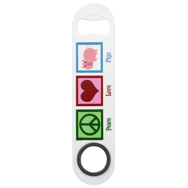 Peace Love Pigs Bar Key (Front)