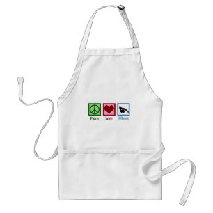 Peace Love Pilates Adult Apron