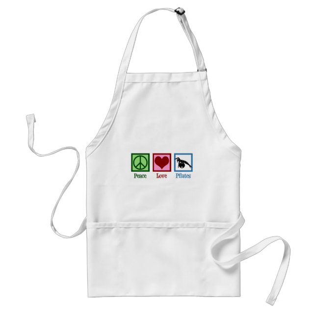 Peace Love Pilates Adult Apron (Front)