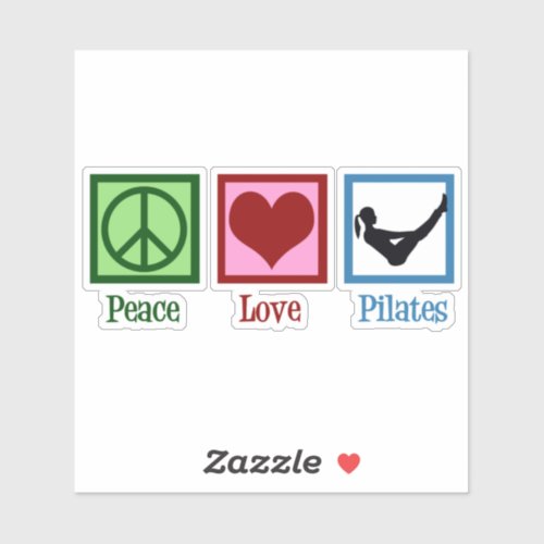 Peace Love Pilates Sticker