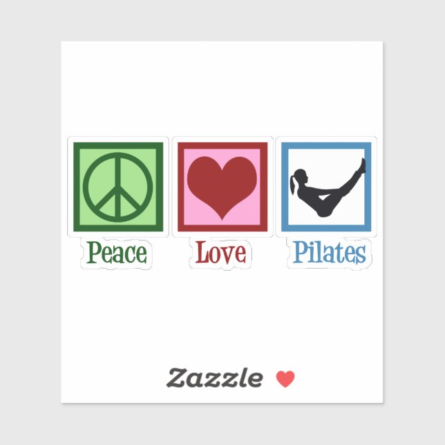 Peace Love Pilates Sticker (Sheet)