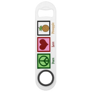 Peace Love Pineapple Bar Key