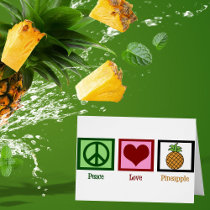 Peace Love Pineapple Card