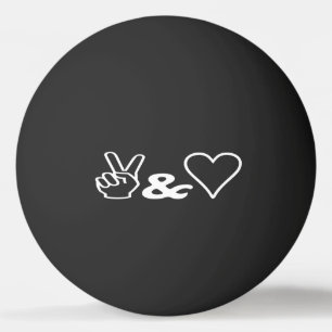 Peace & Love Ping Pong Ball
