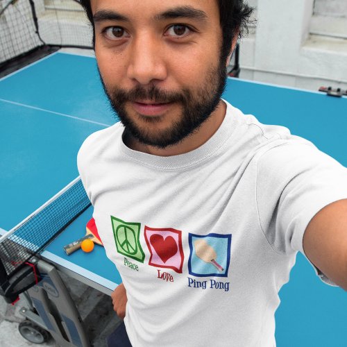 Peace Love Ping Pong T_Shirt
