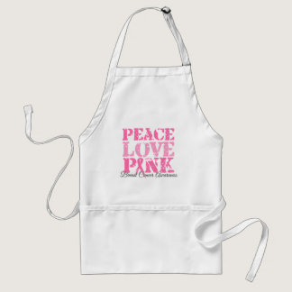 Peace Love Pink Adult Apron