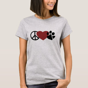 Peace-Love-(Pink)Paw T-Shirt