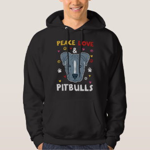 Peace Love Pitbull’s Pitbull Owners And Pitbull Ad Hoodie