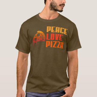 Peace Love Pizza Lovers I Love Pizza  367  T-Shirt
