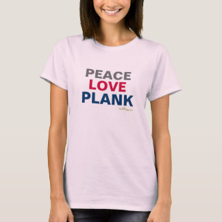 Peace Love PLANK Ringer T-Shirt