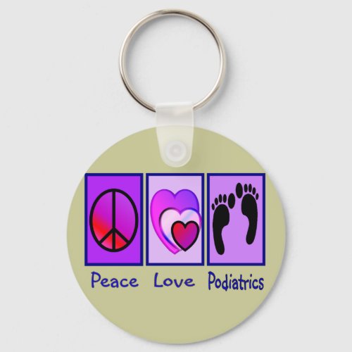 Peace Love Podiatrics  Gifts Galore Keychain