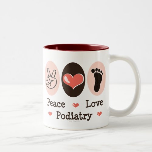 Peace Love Podiatry Podiatrist Mug