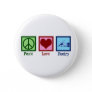 Peace Love Poetry Pretty Poet Button