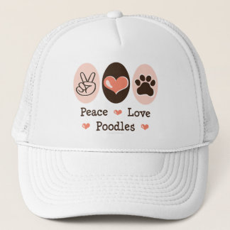 Peace Love Poodles Cap