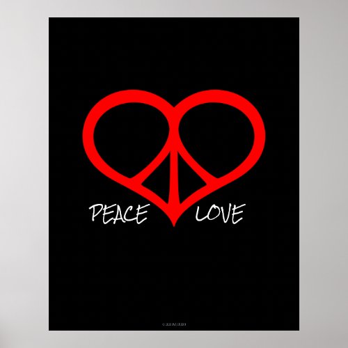 Peace  Love Poster