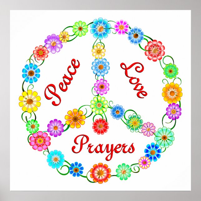 Peace Love Prayers Poster (Front)