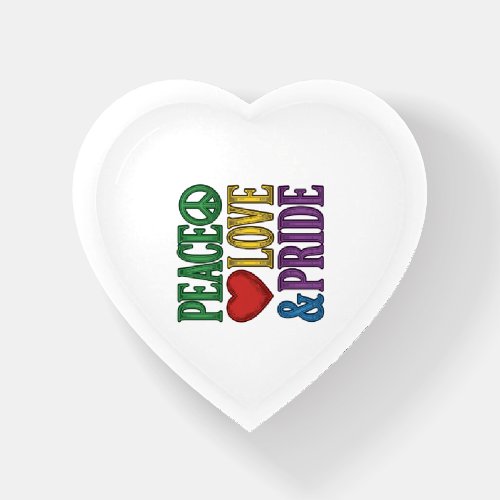 Peace Love Pride Vintage Engraving Vector Design_1 Paperweight
