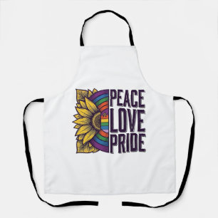 Peace Love Pride Vintage Flower Vector Shirt_1 Apron