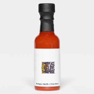 Peace Love Pride Vintage Flower Vector Shirt_1 Hot Sauces