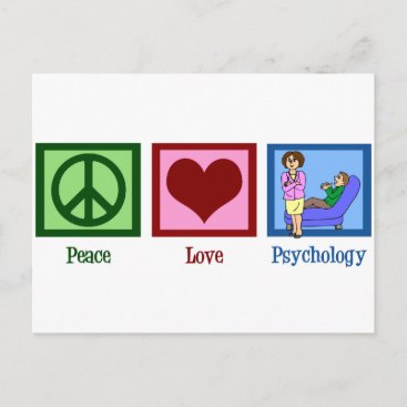 Peace Love Psychology Postcard