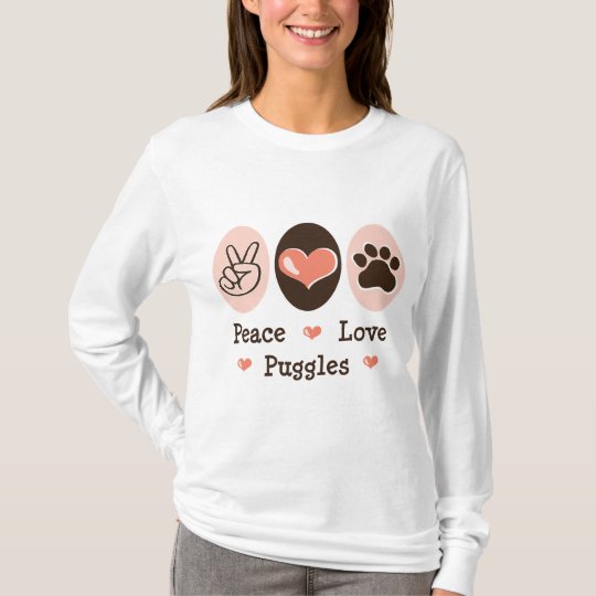 Peace Love Puggles Hoodie