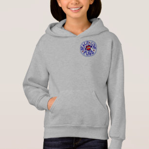 Peace Love Pugs Girl's Zip Hoodie