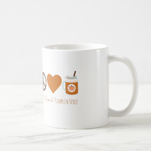 Peace Love & Pumpkin Spice Fall Mug