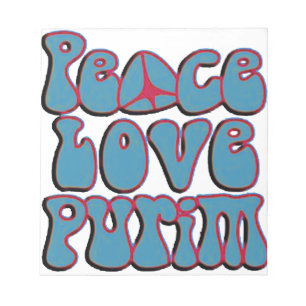 Peace Love Purim.png Notepad