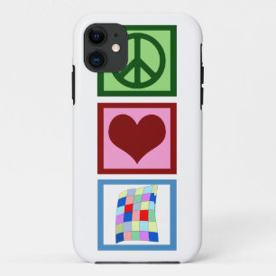 Peace Love Quilting iPhone 11 Case