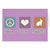 Peace Love Rabbits (Front Horizontal)