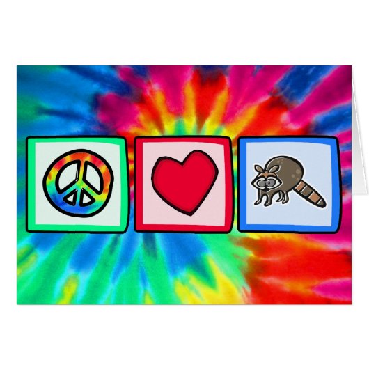 Peace, Love, Raccoons (Front Horizontal)