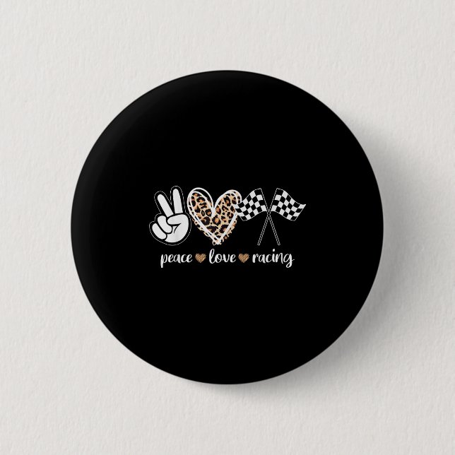 Peace Love Racing  Button (Front)