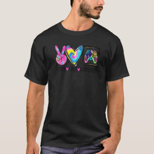Peace Love Radiology Colorful X-Ray Technician Rad T-Shirt