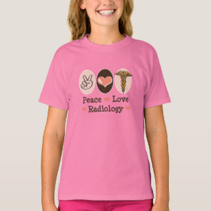 Peace Love Radiology Kids Ringer Tee