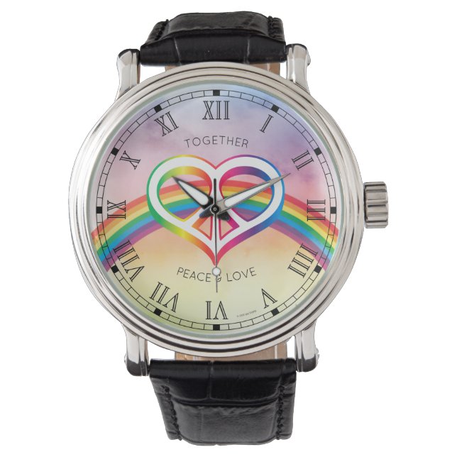 Peace Love Rainbow Watch (Front)