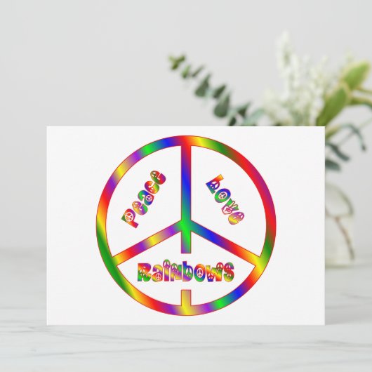 Peace Love RAINBOWS (Standing Front)