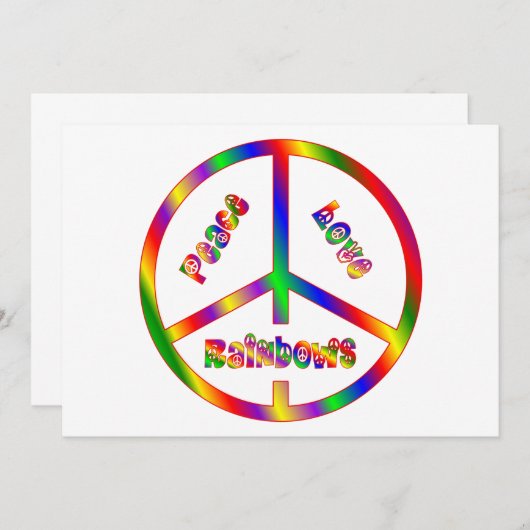 Peace Love RAINBOWS (Front/Back)