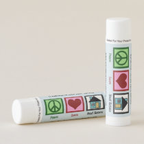 Peace Love Real Estate Custom Realtor Lip Balm