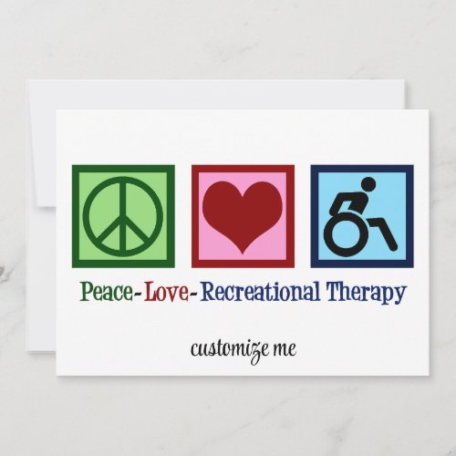 Peace Love Recreational Therapy Personalized
